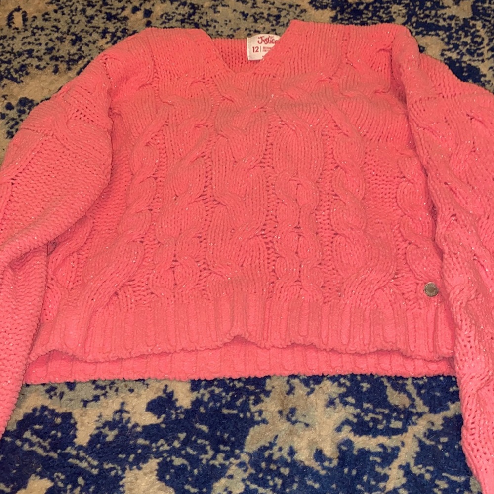 Pink hoodie/sweatshirt .